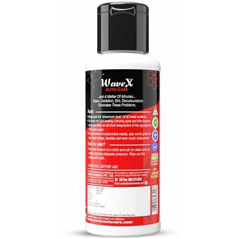 Wavex Metal Polish 100G For Chrome, Copper, Brass, Bronze, Gold, Nickel And Stainless Steel. All Metal Cleaner, Rust Remover. Polisher And Protectant. Removes Oxidation And Discoloration.