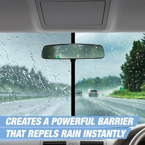 Wavex Rain Repellent For Car Windshield 300Ml Sio2 Infused Car Windshield Hydrophobic Spray Coating For Ultra Smoothness, Protection, Clarity & Cleaning | Improves Visibility & Clarity