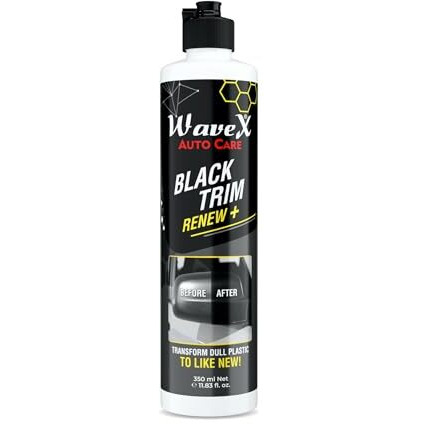 Wavex Black Trim Renew Plus | 350Ml Plastic & Rubber Restorer | Revives Faded Exterior Trim & Bumpers | Long-Lasting Uv Protection | Wash Resistant