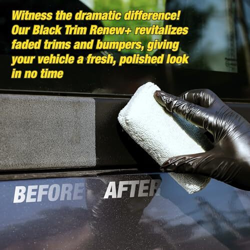Wavex Black Trim Renew Plus | 350Ml Plastic & Rubber Restorer | Revives Faded Exterior Trim & Bumpers | Long-Lasting Uv Protection | Wash Resistant