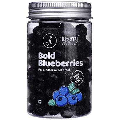 Flyberry Gourmet Dried Blueberries, 100G | Sugar Free | Infused With Organic Apple Juice