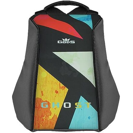 Gods Ghost 25 Ltr Anti Theft 15.6 Inch Laptop Tech Backpack For Men, Women, Boys, Girls | Premium Bags For Gift | Bike Riding Bag For College, Travel, Office, Flight Luggage | Black (Tiles)