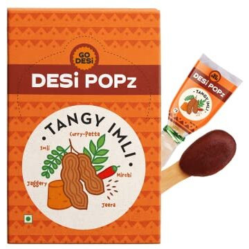 Go Desi Popz Imli Pop, 40 Pieces, Imli Candy, Tamarind & Jaggery Candy, Tangy, Lollipop, Digestive, 320 G