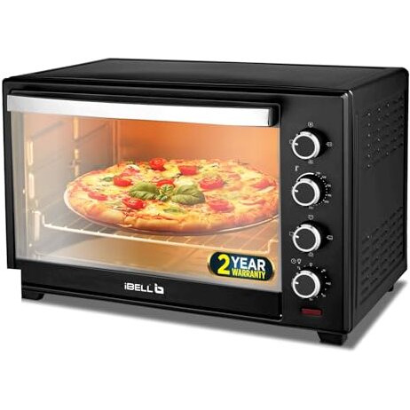 Ibell Eo40Lgdlx Electric Oven Toaster Grill Otg With Convection & Motorized Rotisserie, 1800 Watt, 5 Heating Modes, Illuminated Chamber (Black, 40 L)