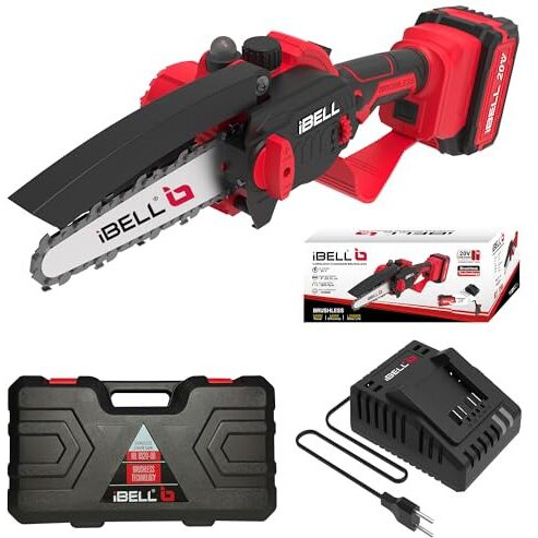 Ibell One Power Series Bs 20 08 Cordless Chain Saw Brushless With 4Ah Battery And Charger + Bmc Box With 12 Months Warranty