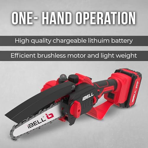 Ibell One Power Series Bs 20 08 Cordless Chain Saw Brushless With 4Ah Battery And Charger + Bmc Box With 12 Months Warranty