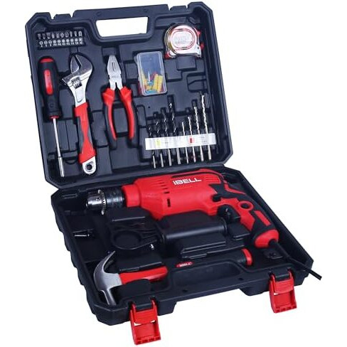 Ibell Professional Tool Kit With Impact Drill Td13-85, 650W, Copper Armature, Chuck 13Mm, 49 Home Essential Tools/Accessories