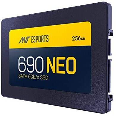 Ant Esports 690 Neo Sata 2.5" 256Gb Internal Solid State Drive/Ssd With Sata Iii Interface, 6Gb/S, Fast Performance, Read/Write - 500/400 Mb/S, Quad Channel Controller Compatible With Pc And Laptop