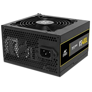Ant Esports Vs400L Nonmodular High Efficiency Gaming Power Supply/Psu With Continuous Power And 120Mm Silent Fan