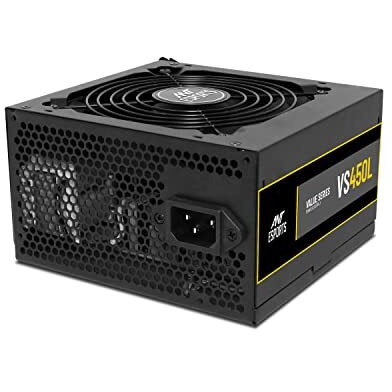 Ant Esports Vs450L Non-Modular High Efficiency Gaming Power Supply/Psu With 1 X Pcie And 120Mm Silent Fan