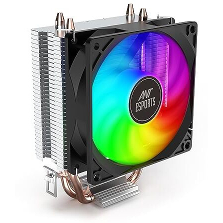 Ant Esports Ice-C200 V2 Cpu Cooler/Cpu Fan With Rainbow Led Fan | Support - Intel  Lga1700 / 115X / 1200/1366 X 775 & Amd  Am5, Am4, Am3+, Am3, Am2+, Fm2, Fm1