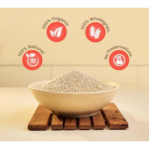 Pintola Organic Quinoa 500G, Cereal For Breakfast, High In Protein & Dietry Fibre, Minerals, Cholesterol-Free, Gluten-Free Quinoa Seeds Diet Food For Weight Management (500G)