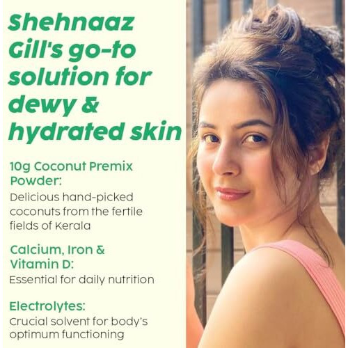 Plix - The Plant Fix Tender Coconut Water Premix Powder Pack Of 60 Sachets With Natural Electrolytes For An Instant Energy Fix And Easy Digestion, Nariyal Paani For Daily Hydration & Healthy Skin