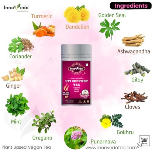 Uti Tea (1 Month Pack, 30 Tea Cups - Helps With Urinary Tract Infections