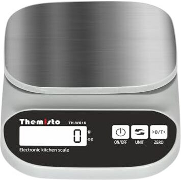 Themisto Th-Ws15 Electronic Digital Kitchen Weighing Scale |10 Kg|Back Light Lcd| Made In India With 1 Year Warranty