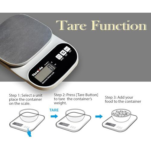 Themisto Th-Ws15 Electronic Digital Kitchen Weighing Scale |10 Kg|Back Light Lcd| Made In India With 1 Year Warranty