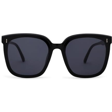 Intellilens | Branded Latest And Stylish Sunglasses | 100% Uv Protected | Light Weight, Durable, Premium Looks | Men & Women | Black Lenses | Wayfarer | Medium