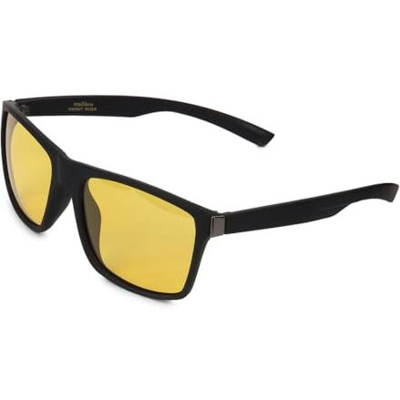 Intellilens Knightrider Branded Latest And Stylish Sunglasses | Polarized And 100% Uv Protected | Light Weight, Durable, Premium Looks | Men | Yellow Lenses | Wrap Around | Medium