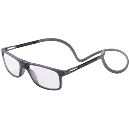 Intellilens Magnetic Reading Glasses For Men & Women For Near Vision | Uv Protected | Foldable | Anti Reflection | Lightweight & Portable | Power (+2.50) | Grey