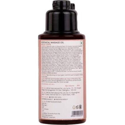 Areoveda Pain Relief, Post Natal Massage Oil (50Ml) With A2 Ghee, Ashwagandha Extract, Almond Oil & Shatavari | Post-Delivery Care Oil For Deep Moisturisation & Relaxation | Massaging Supports Lactation | Lab Tested, Ecocert Certified, & Ewg Verified