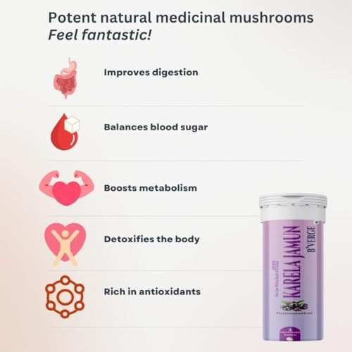BVerge Karela Jamun Fizz Effervescent Tablets | Diabetes Support | Supports High Blood Sugar & Digestion | Helps Maintain Healthy Glucose Levels | 3 Tablets (Pack Of 1)