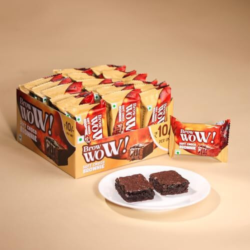 Danko Brow Wow Brownie (Pack Of 21), Soft & Fudgy Choco Brownie  100% Vegetarian, Rich & Indulgent Treat, Perfect For Snacking & Dessert Cravings