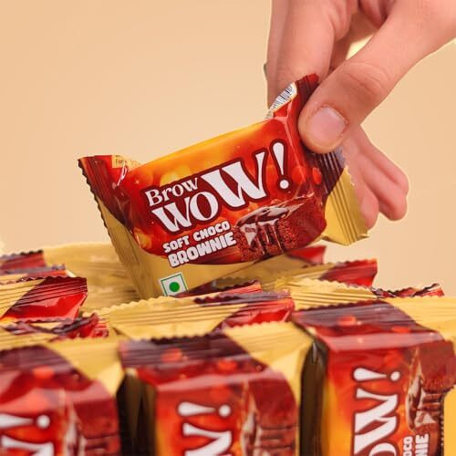 Danko Brow Wow Brownie (Pack Of 21), Soft & Fudgy Choco Brownie  100% Vegetarian, Rich & Indulgent Treat, Perfect For Snacking & Dessert Cravings
