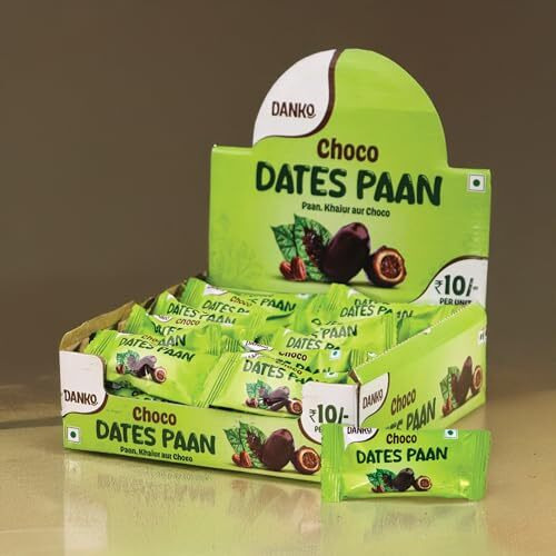 Danko Choco Dates Paan | Meetha Paan Mukhwas Mouth Freshener | Perfect For After Meal | Aromatic Paan & Smooth Choco  100% Vegetarian  30 Bites (10G Each)