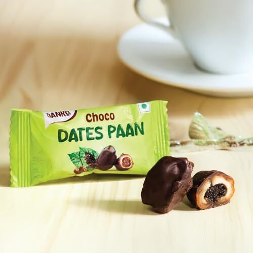 Danko Choco Dates Paan | Meetha Paan Mukhwas Mouth Freshener | Perfect For After Meal | Aromatic Paan & Smooth Choco  100% Vegetarian  30 Bites (10G Each)