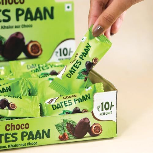 Danko Choco Dates Paan | Meetha Paan Mukhwas Mouth Freshener | Perfect For After Meal | Aromatic Paan & Smooth Choco  100% Vegetarian  30 Bites (10G Each)