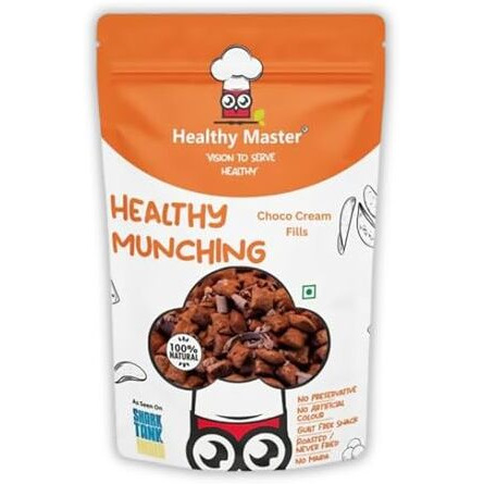 Healthy Master Chocolate Cream Fills 200 G | Choco Bites Filled With Chocolate | Healthy Breakfast Cereal | Kids Favourite Choco Fills