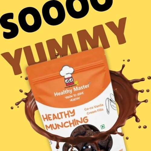 Healthy Master Chocolate Cream Fills 200 G | Choco Bites Filled With Chocolate | Healthy Breakfast Cereal | Kids Favourite Choco Fills