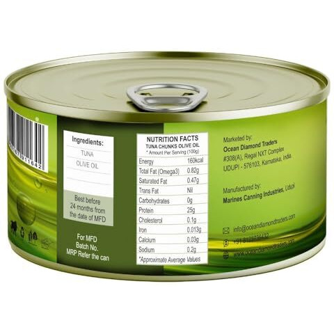 Octoking Canned Tuna Chunks In Olive Oil 185G Pack Of 3