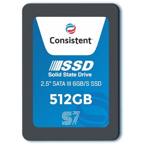 Consistent S7 Ssd 512Gb 2.5 Inch Sata Internal Ssd