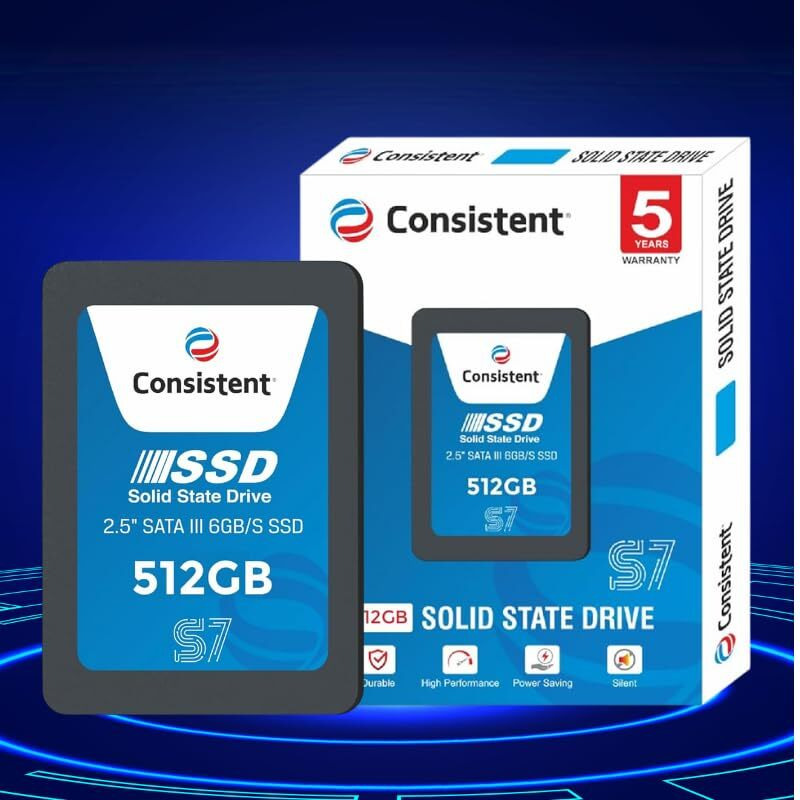 Consistent S7 Ssd 512Gb 2.5 Inch Sata Internal Ssd
