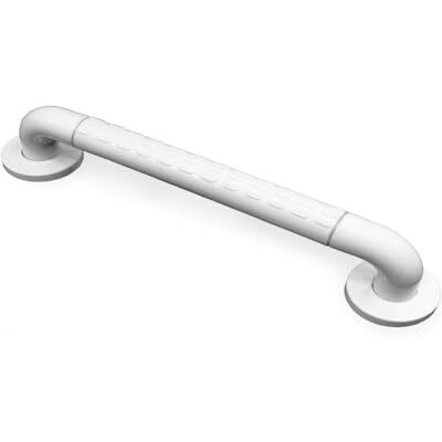 Ageasy (Max Group) Anti Slip Grab Bar (18 Inches) | Staniless Steel Grab Rail With Nylon Grip | Heavy Duty Safety Handle For Bathroom/Toilet Handrail For Seniors, Handicap & Pregnant Women