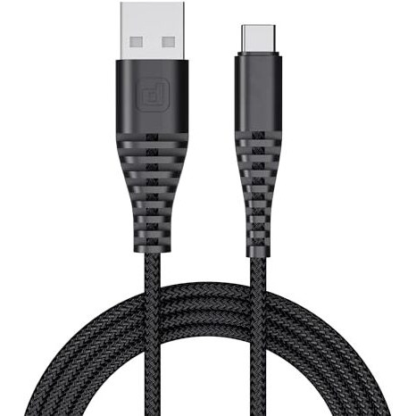 Dubstep Blaze Ultra 30W Type-C 3.5Amp Fast Charging Tangle Free Sturdy 100 Cm Cable For Smartphones, Tablets & Other Type-C Devices With 480 Mbps Data Transmission (Black)