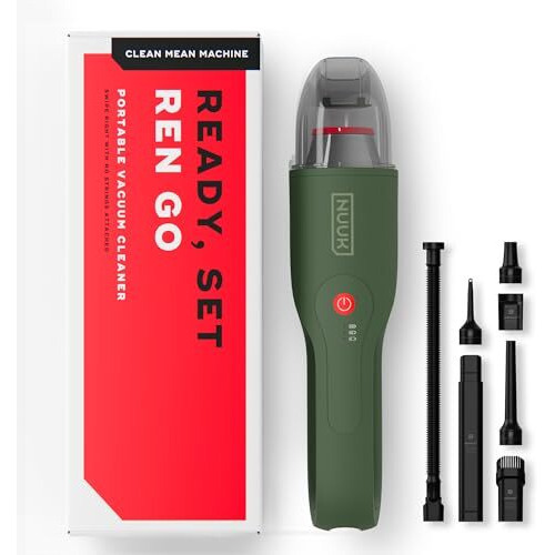 Nuuk Ren Go Cordless Car And Home Vacuum Cleaner | 2X More Suction, 11000 Pa | 4-In-1 Functions With Air Blowing | 7 Attachments+Storage Bag | Dual Filtration With Hepa | Bldc Motor | 2 Suction Modes