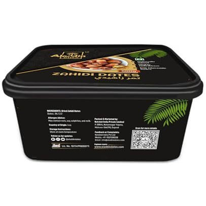 Aladdin Dates Premium Dried Zahidi Brown Dates 500 Gram, Khajur/Khajoor Dry Fruits, Energy Booster, High Fibre, Soft & Juicy, Healthy Snacks