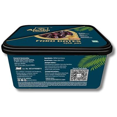Aladdin Dates Fard Dates/Khajoor 800 Grams (400 Grams * Pack Of 2)| Iml Continer Packed| Khajur| Dry Fruits | Khajoor | Healthy Snacks |High Fibre.