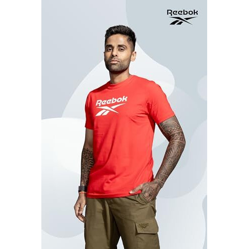 Reebok Men's White Polo T Shirt |Casuals | Stretch Comfort Cotton Polo | Polo/Collar | Regular Fit | Half Sleeve | 93% Cotton 7% Lycra