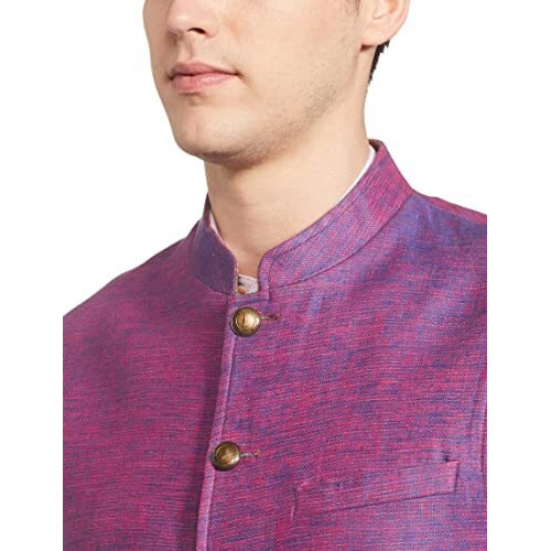Park Avenue Men's Peak Lapel Regular Fit Blazer (Pmjb00105-X2_Light Na_96_Multicoloured