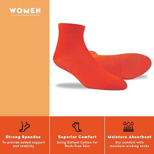 Supersox 5 Pairs Neon Ankle Cotton Socks For Women - Free Size, Multicolour Pack Of 5