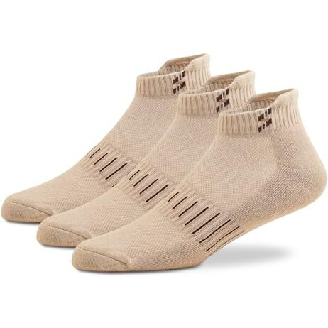Supersox Bamboo Ankle Ankle Length Socks For Men Made Of Sustainable & Eco Friendly Material - Athletic Softer Than Cotton Socks, Anti Odour - Ideal Forsports, Gym & All Day Wear (Pack Of 3), Beige