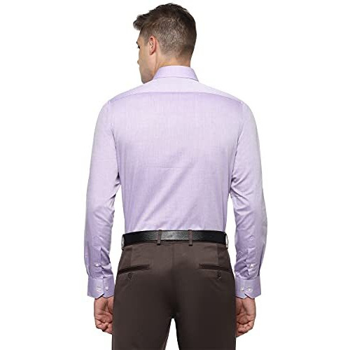 Van Heusen Men's Regular Fit Shirt (Vhsf1M76831_Light Purple Solid 42)
