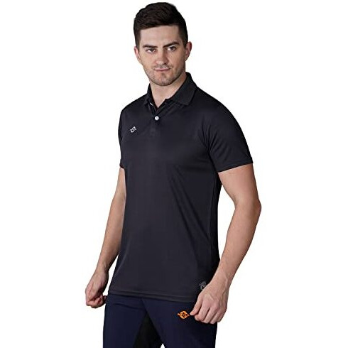 Nivia Solid Men's Dotted Micro Polyester Regular Fit T-Shirt, Xx-Large (Grey)