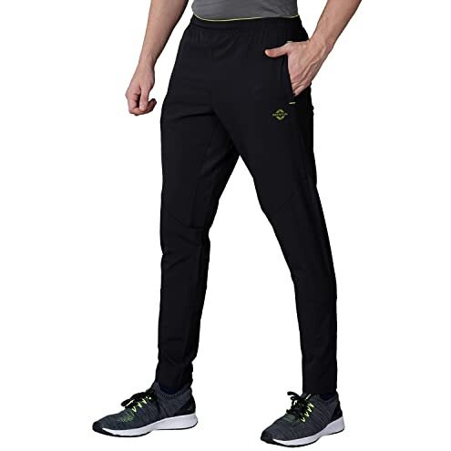 Nivia Aqua_2 Track Pant For Men | Trouser For Boys |Sports Lower (Black,L)