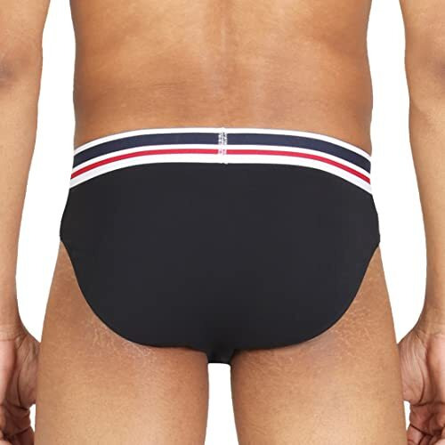 U.S. Polo Assn. Men's Plain Cotton Brief (I006-002-P2_Black_Medium) (Color & Prints May Vary)