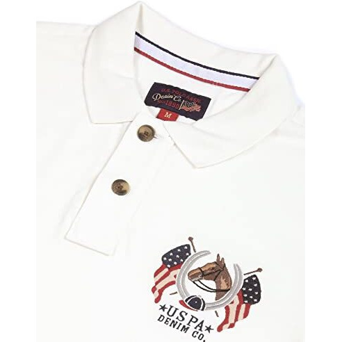 U.S. Polo Assn. Men's Regular Fit T-Shirt Udtshc0010 Off White M