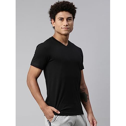 Levi's Cotton Men's Plain Regular Fit T-Shirt (Pr682213_Black Medium)